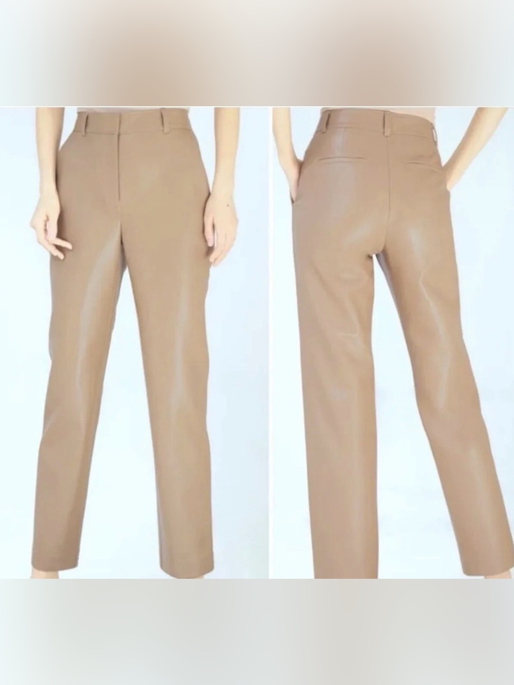 Babaton by Aritzia Command Pants Straight-Leg Pants Constant Camel Vegan Leather